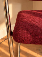 Burgundy eetkamerstoel